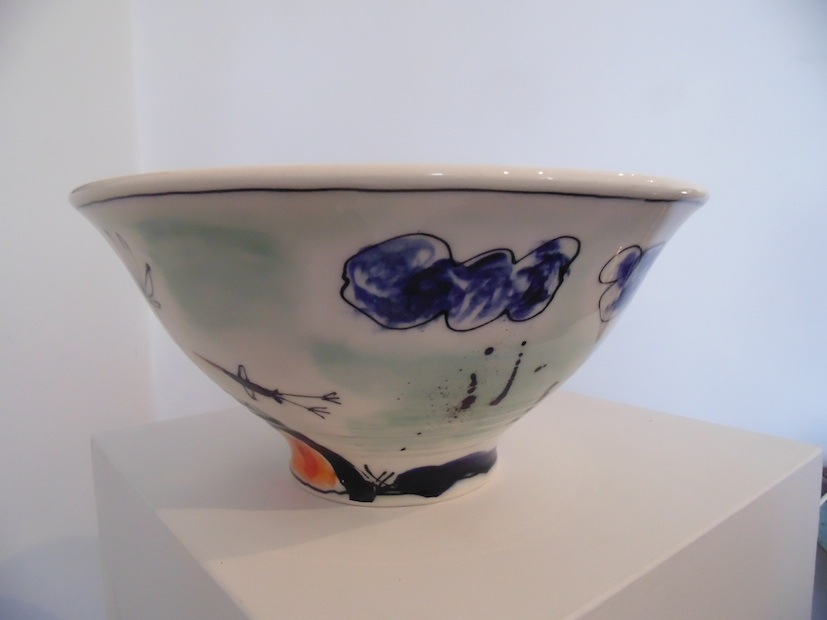 Peter Henderso| Animal and Hill | Pottery | Large Bowl  |McATamney Gallery | Geraldine  NZ